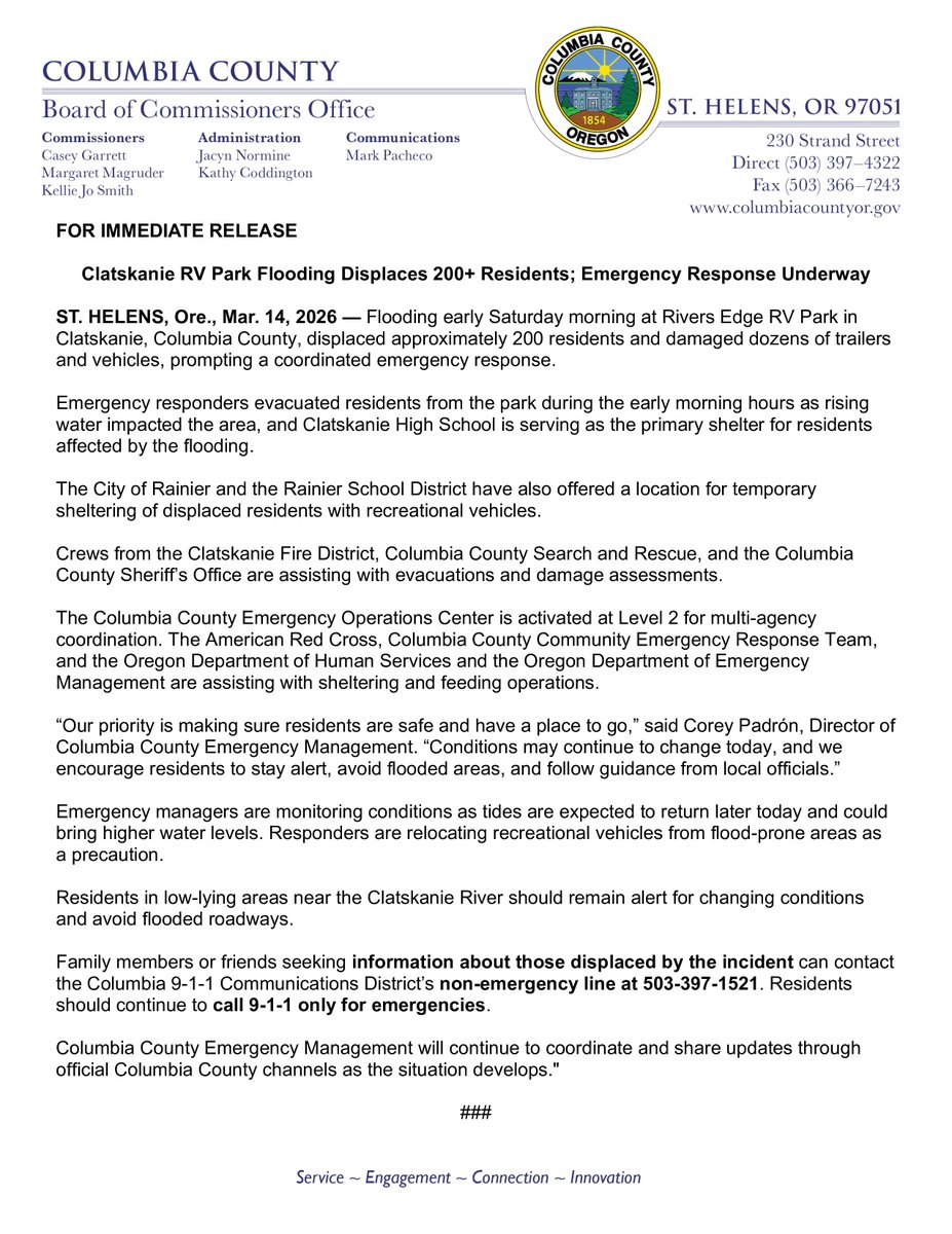 Columbia County OR tweet media