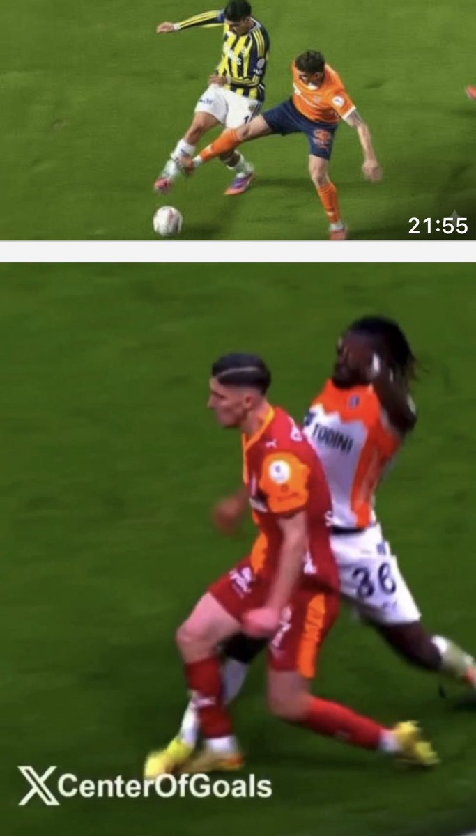 Bizim maçta Başakşehir golünden önceki sarı kartlık pozisyon faul bile vermediler golü yedik bu oğlanların  maçında faul bile şüpheliyken 2. Sarı dan kırmızı gösterdi hakem ne konuşuyoruz ne izliyoruz amk