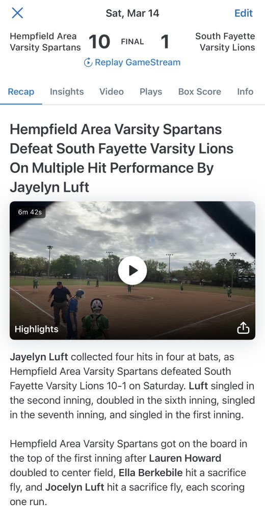 Jayelyn Luft 2029 LHP tweet media