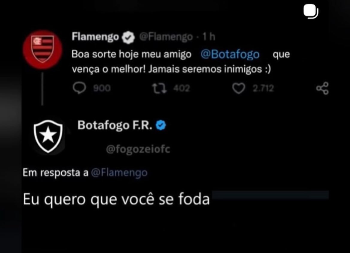 Eu_victoriayy's tweet photo. É Botafogo x Flamengo… https://t.co/nwOKP8adgS