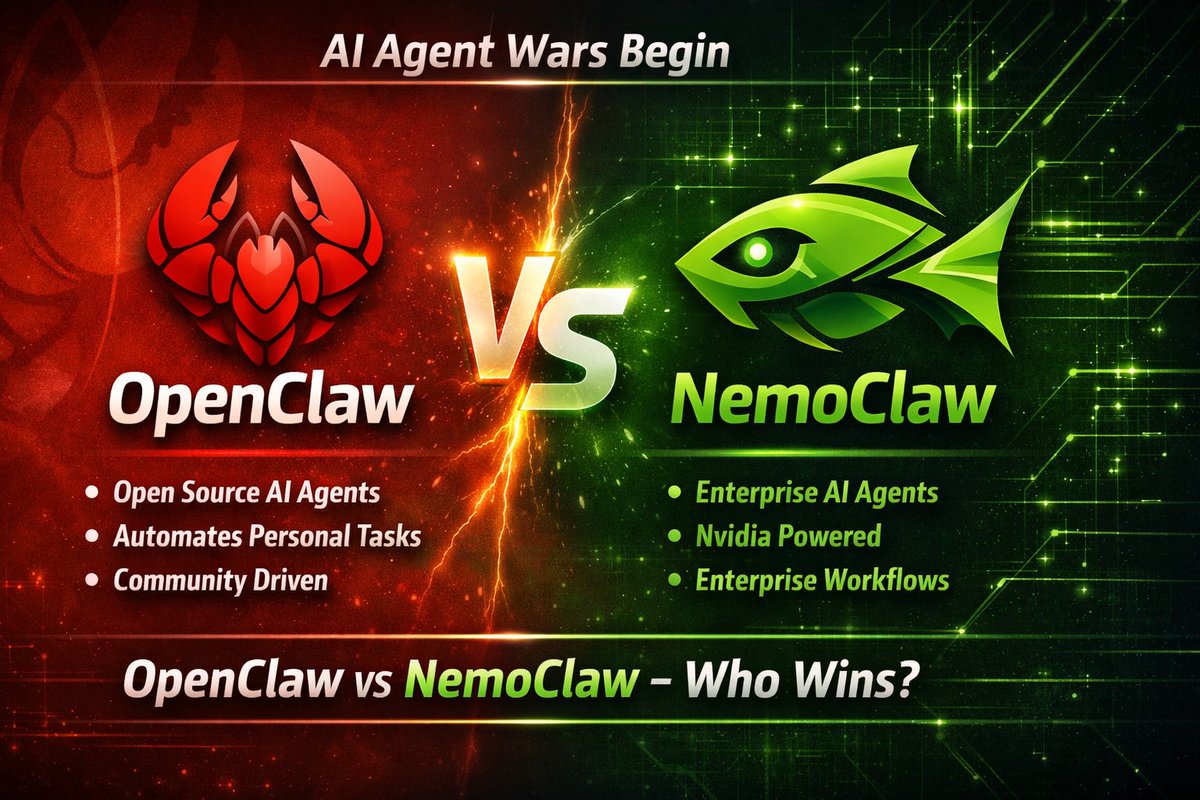 azizultex's tweet photo. Is NemoClaw the next big thing to ditch OpenClaw? Most probably YES! Let's see.

#nemoclaw #nemo #claw https://t.co/K3iFcM99bv