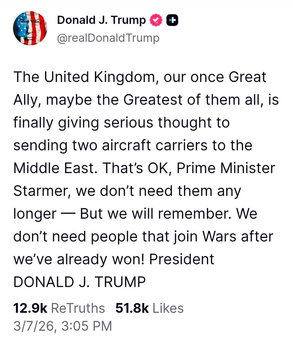 RamLondon3's tweet photo. As a Brit living over here as a guest I try and keep my thoughts on certain topics to myself. 

But I've remembered - you don't need our ships, or us to join after you've already won, right? https://t.co/EWeCKPq7ik
