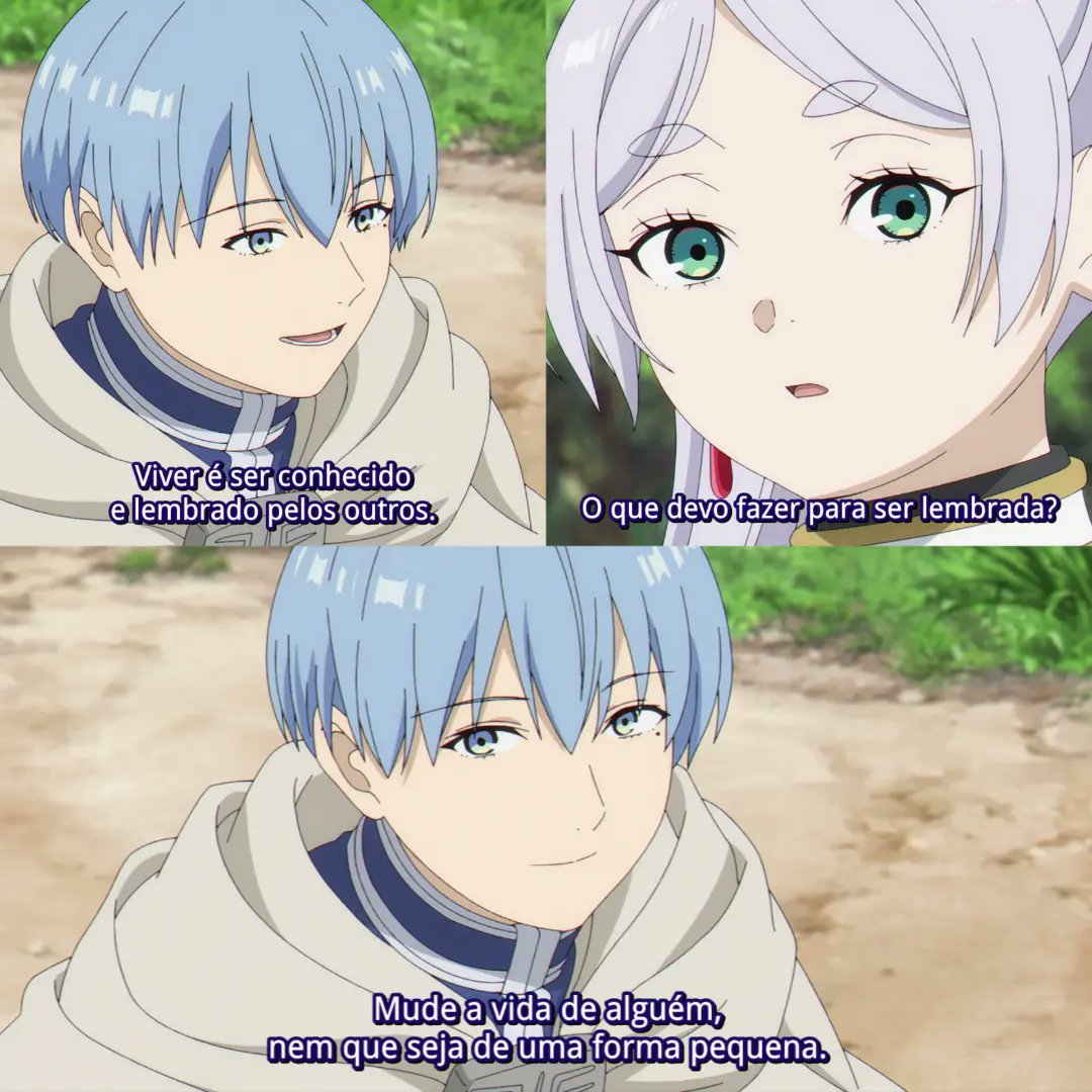 Esses flashbacks do Himmel sempre me pegam... Cada ensinamento. 💙

Frieren e a Jornada para o Além, Episódio 22