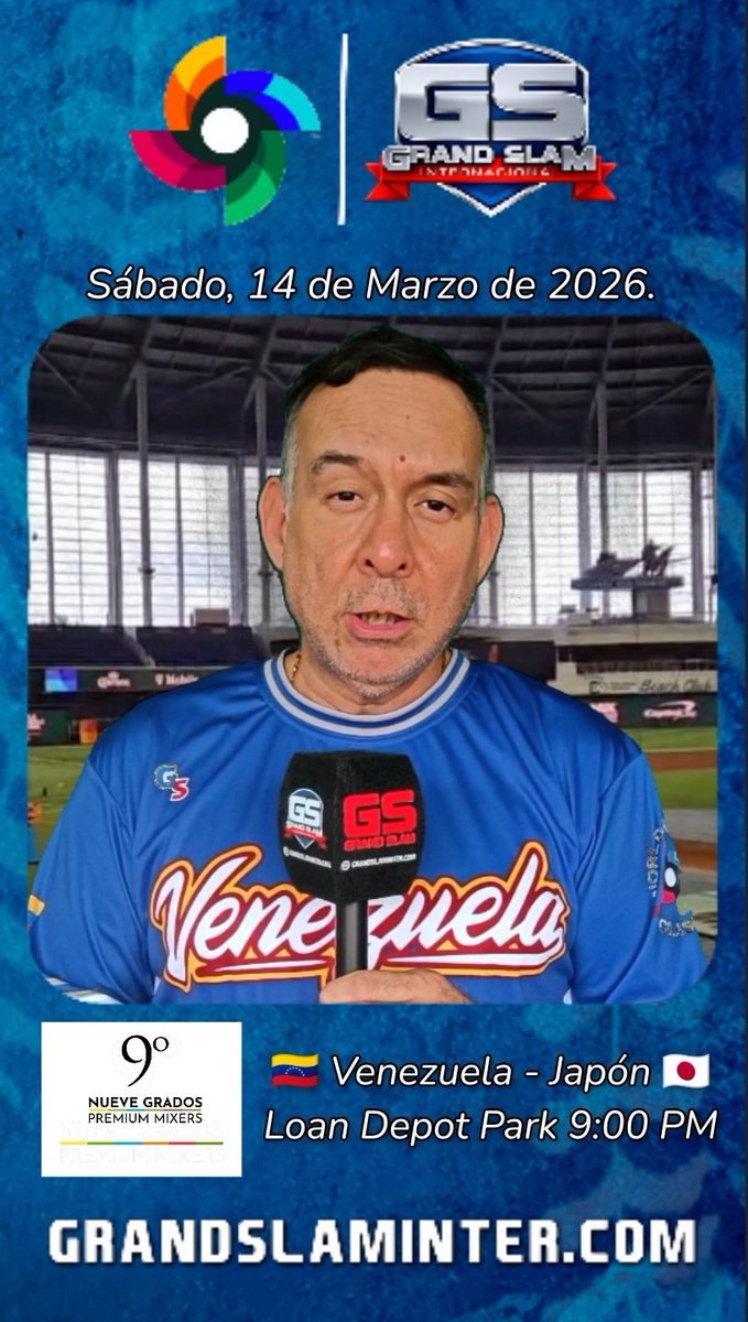 #14Marzo es Hoy es hoy 4yos de Final 🇻🇪 Venezuela vs. Japón 🇯🇵 la previa en Grand Slam presentado por 9 Grados Premium Mixers #9grados_mixers #venezuela Link youtube.com/shorts/7kFcFaD… <a href="/aldrhym/">ALDRHYM ADRIANZA El Pionero</a> <a href="/GrandSlamInter/">GRAND SLAM Internacional</a> <a href="/PASTVDEPORTES/">PASTV DEPORTES🏀⚾🏈⚽</a> <a href="/MegasportsT/">megasports.tv</a> <a href="/TeamBeisbolVe/">Team Beisbol Venezuela</a> #worldbaseballclassic #japan