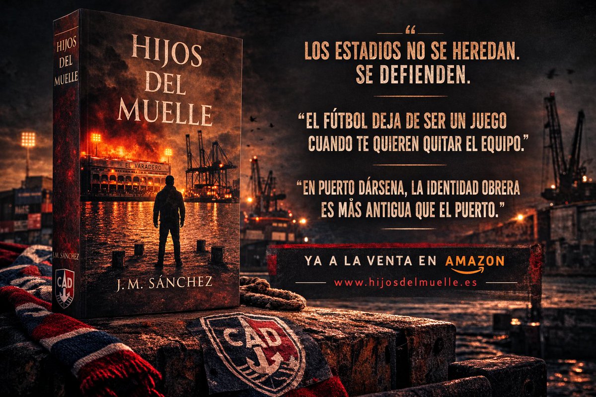 HijosDelMuelle's tweet photo. El fútbol moderno no destruye clubes.
Destruye barrios enteros.

'HIJOS DEL MUELLE'.

Una novela sobre identidad, lealtad y guerra silenciosa.

¡Ya a la venta!

Tapa blanda: https://t.co/50Rr1fMepB

eBook Kindle: https://t.co/T9cIKe0T0U https://t.co/cUQFy2ELBZ
