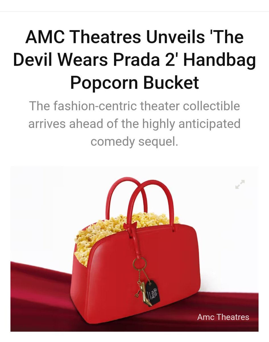 MonetHarris1's tweet photo. The Devil Wears Prada 2. 👠👜
I want to go show up at the movies likes it's a movie premiere. It's all about the experience. 
Let's go! 🍿

 #prada #devilwearsprada2 
#MirandaPriestly #trending #viral
#movietheater #fyp #explorepage https://t.co/ttHNUWqsQQ