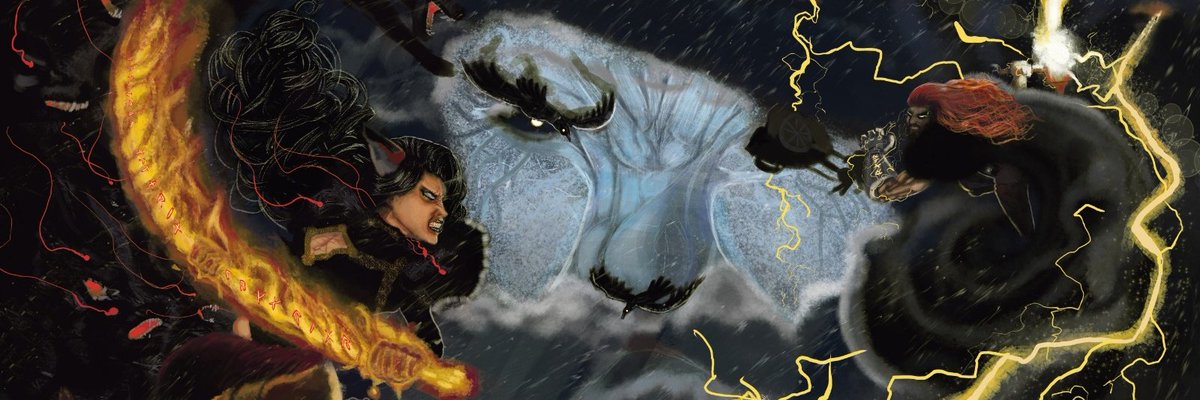 vitor500art's tweet photo. Após lokasenna #art #DarkFantasy #loki #thor #odin #ArteDigital #mitologia https://t.co/U7K7ERWExu