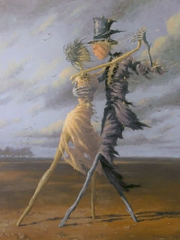 angelicaio81153's tweet image. They that love beyond the world cannot be separated . Death cannot kill what never die 
William Penn 

Timeless , unique masterpieces 

Dancing Scarecrows 

Francis Uwins  Art , Contemporary  French artist 
#artwork #oilpainting #canvas #unique #original #composition #meaningful