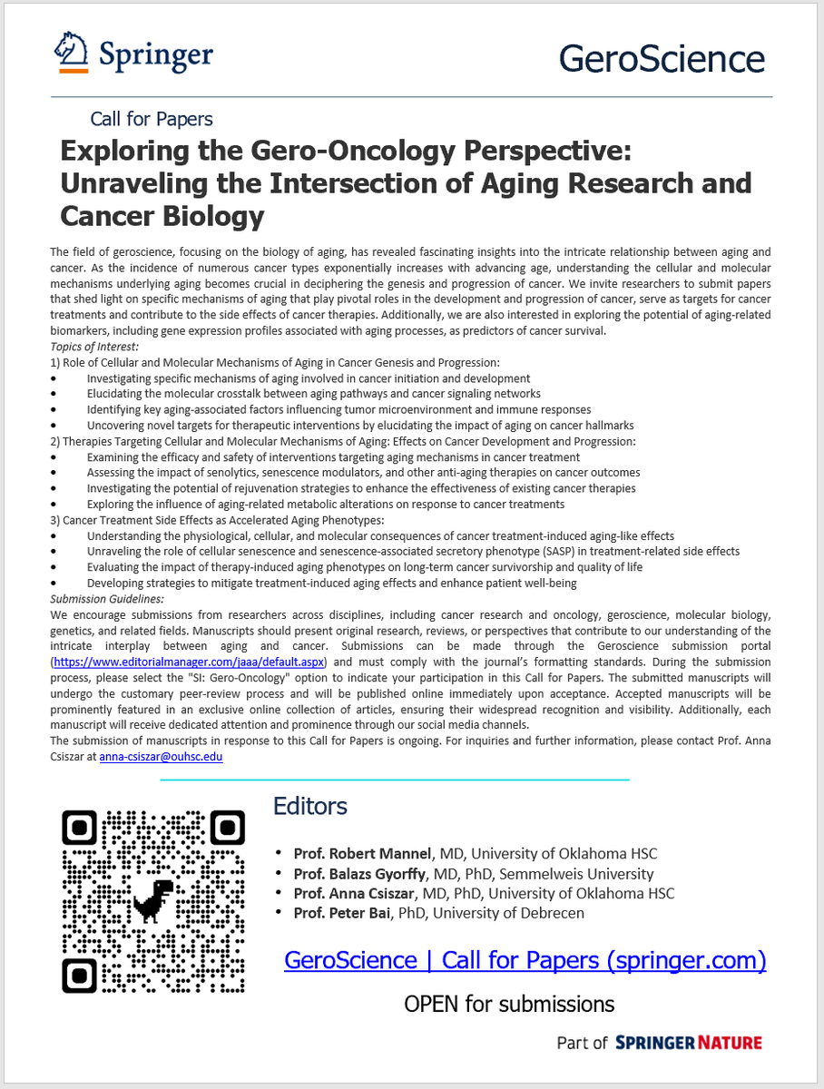 GeroScience tweet media