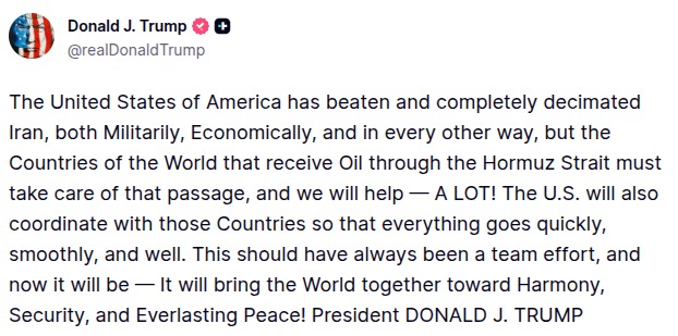 DONALD J. TRUMP..

Just Now.