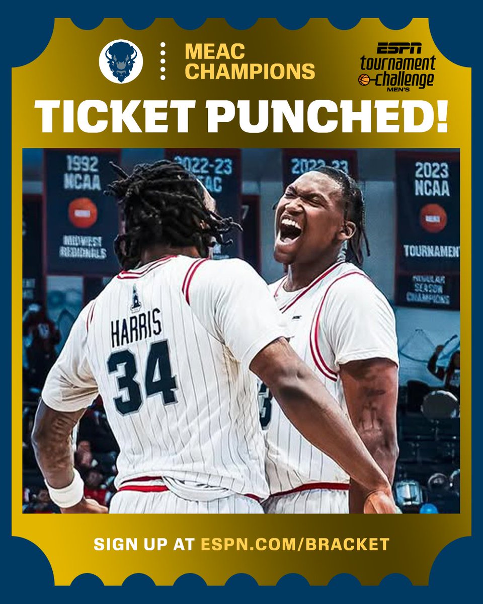 THERE GOES HOWARD 🔥 

The Bison are going dancing for the third time in four years 🔥