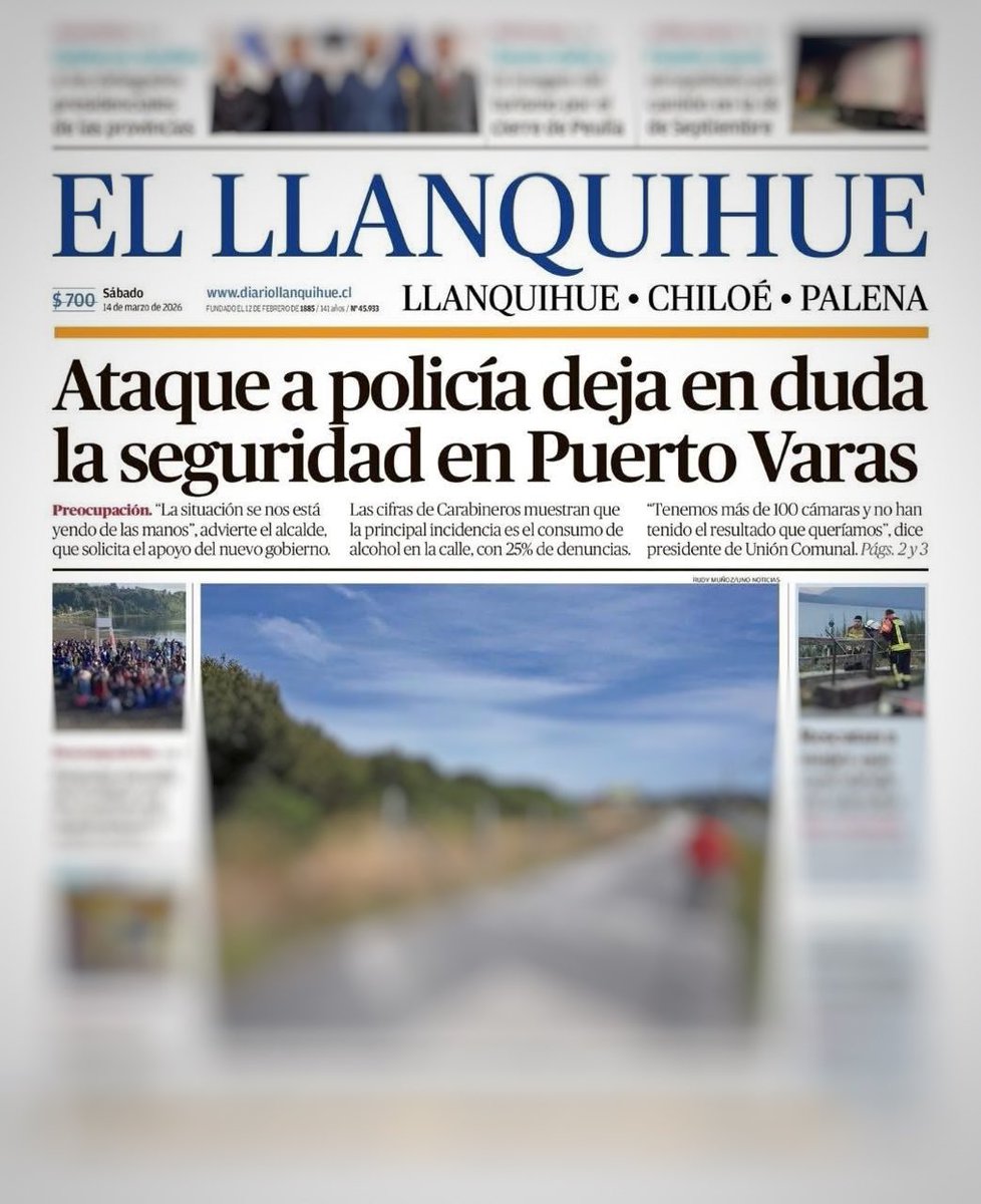 ‼️ #PrensaRegional: “ Ataque a policía deja en duda la #Seguridad en #PuertoVaras “

#Preocupación. "La situación se nos está yendo de las manos", advierte el #Alcalde, que solicita el apoyo del nuevo #Gobierno.