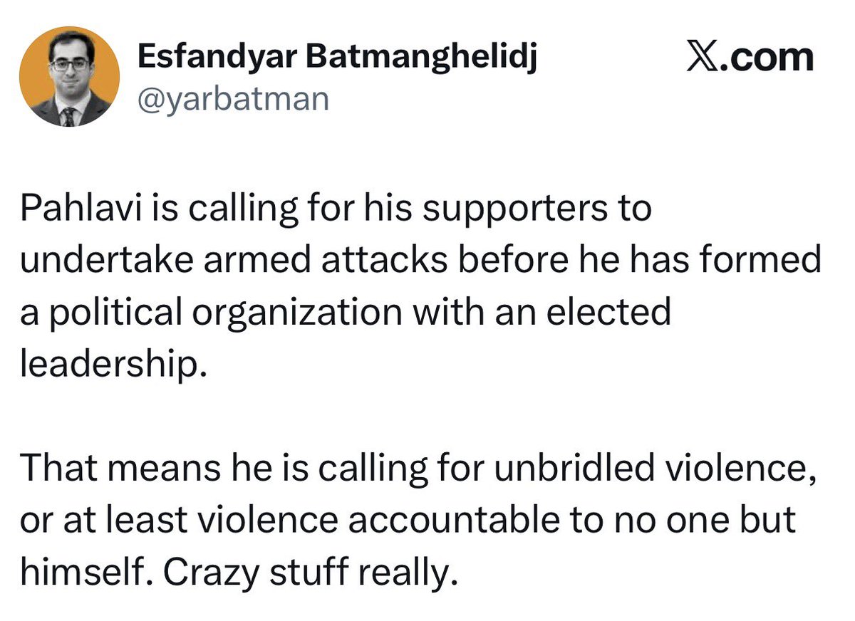 Why is it crazy?

How on Earth do you people think Shia ISIS can be defeated in a peaceful way? The regime in Iran massacred every peaceful protester, and this is the consequence. Go cry about it.