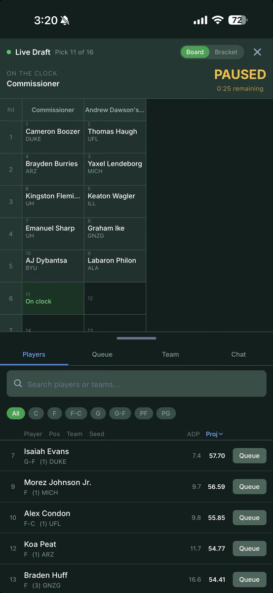 GunnerPoolHQ's tweet photo. @CBKReport We just launched a fantasy app for March Madness! Draft players and compete with your friends. Link in bio! https://t.co/AAilBlAnye
