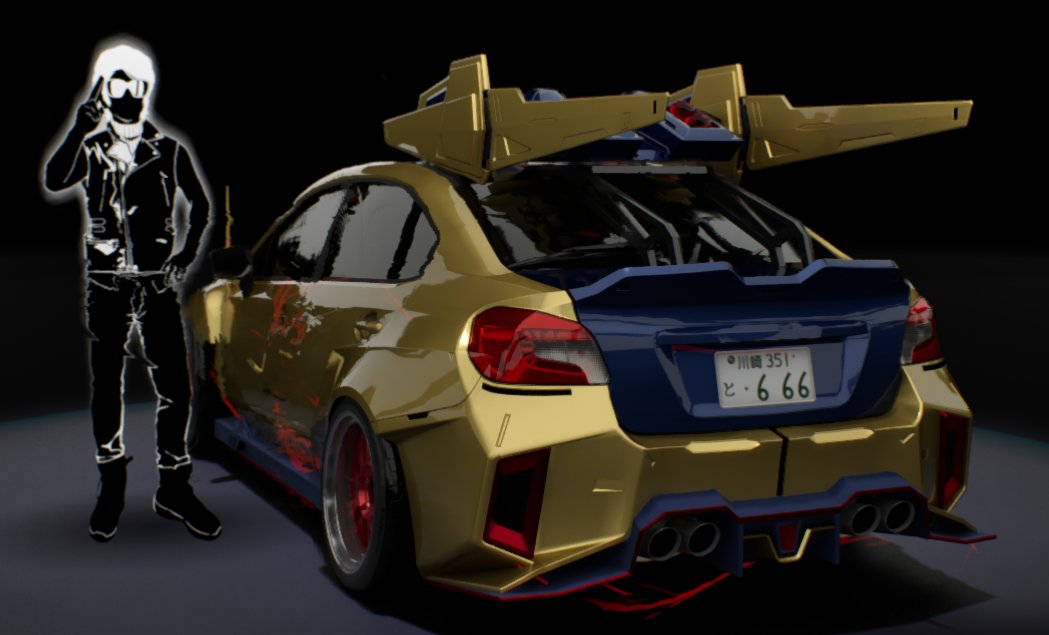 So I was playing Tokyo Xtreme Racer and WHY DID NO ONE TELL ME CHAR IS IN THIS FUCKING GAME????
AND PILOTING THE HYACAR SHIKI TOO?????