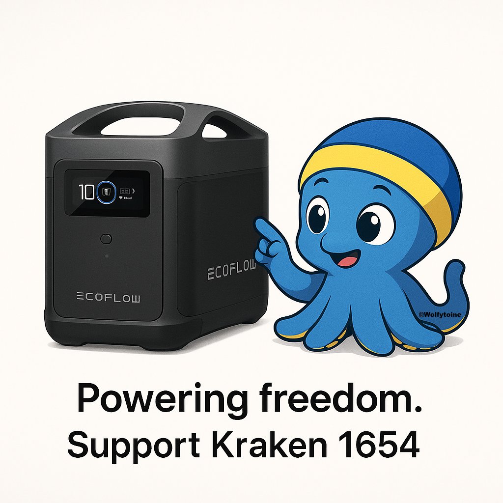 The daily report is out!

Approaching 10% on this second day of this Ecoflow fundraiser for Kraken 1654!
That's great! Don't stop sharing, guys! The visibility is horrible, and giving some to the defenders saves lives!

PayPal: monsterman22x0790@gmail.com
send.monobank.ua/jar/8RdKWm6332
