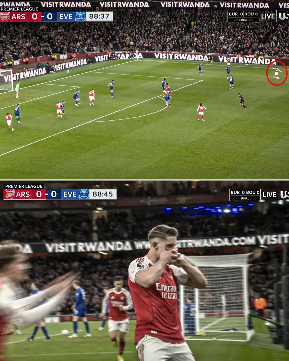 ESPNFC's tweet photo. GYOKERES SCORES LATE OFF OF A BEAUTIFUL BALL FROM 16-YEAR-OLD MAX DOWMAN!

WHAT A MOMENT IN THE TITLE RACE 🔥 https://t.co/ilIvlXwIhn