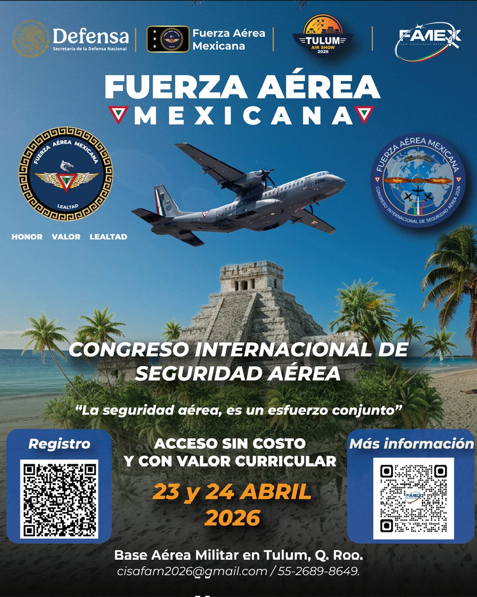 Fuerza Aérea Mexicana tweet media