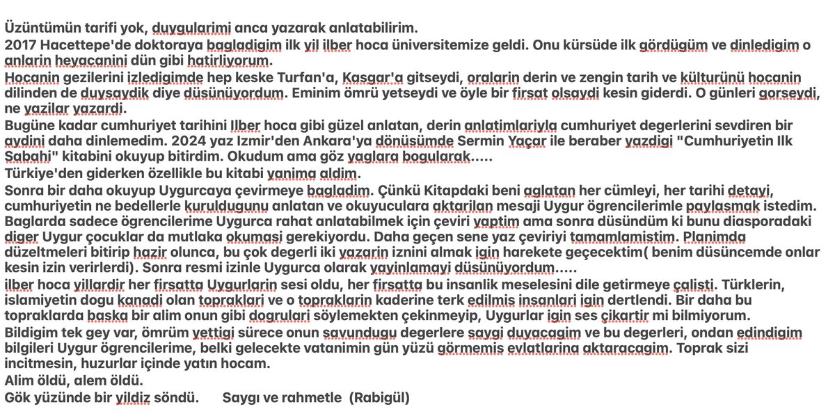 Rabigul810's tweet photo. Alimin ölümü, alemin ölümü demişler, doğru demişler. Üzüntümüzün tarifi yok, tüm sevenlerinin başı sağ olsun #ilberortaylı 💔 https://t.co/nPP0rcUejD