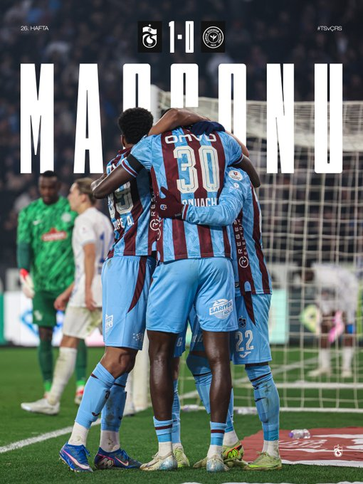 tscanlitv's tweet photo. ⏱ 90’ Karşılaşma sona erdi.

Trabzonspor 1-0 Çaykur Rizespor #TSvÇRS https://t.co/srkIesufIO