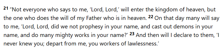 cr0ll_s's tweet photo. @Askwhyisit Jesus always rejected violence, even when it came from his followers against those who captured him. Jesus taught to love even our enemies and also warned in Matthew 7:21-23 https://t.co/DEcAd6k9lo