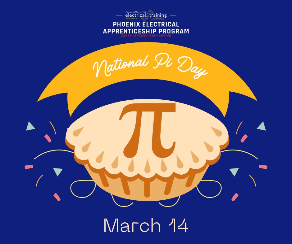 JatcPhoenix's tweet photo. π helps electricians measure curves, conduit, and wire space—keeping everything safe and precise.

Happy Pi Day! https://t.co/7XJzyKCYoe