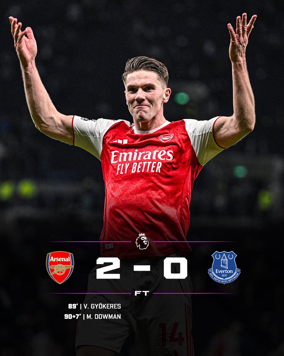 Crucial late win for Arsenal with Gyökeres and Dowman goals! 🔴⚪️

Who’s been your Man of the Match?