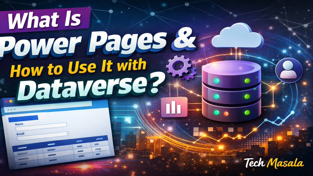 🎉New Article Published🎉

Learn how Power Pages connects with Dataverse, how to display data using forms/lists, and how developers can use APIs for advanced scenarios.

Read here 👇
techmasala.addastudents.com/what-is-power-…

#PowerPages #PowerPlatform #TechMasala