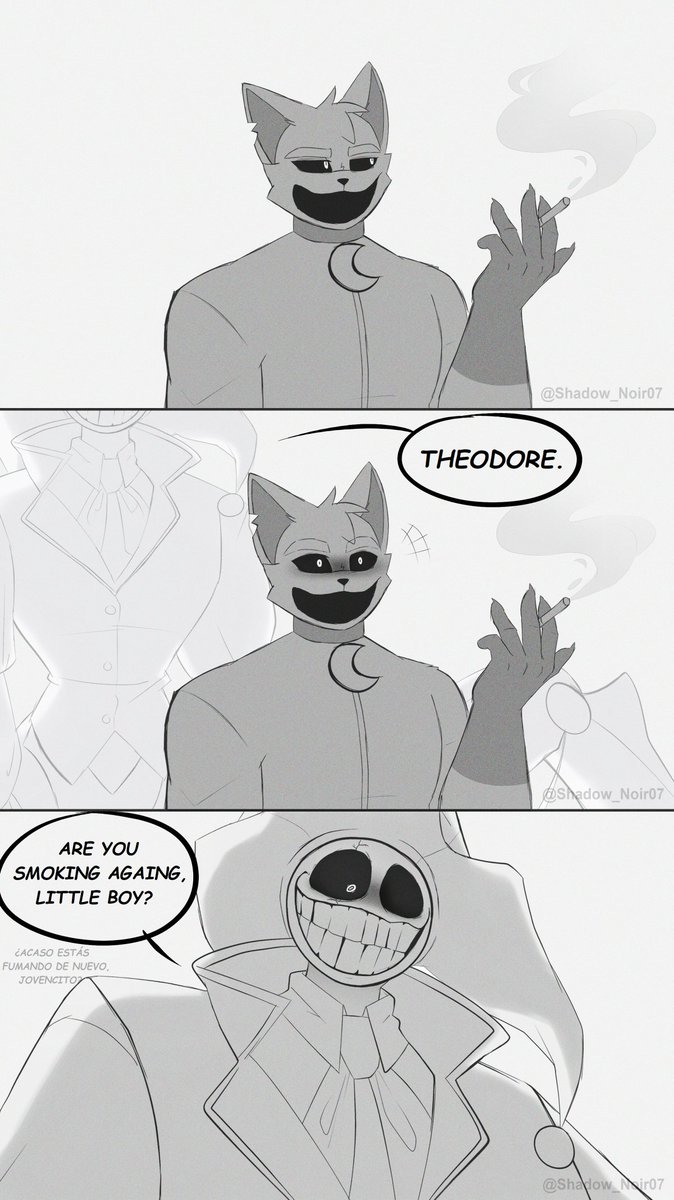 Shadow_Noir07's tweet image. A friend convinced me to do this for fun (I wasn't sure whether to post it or not lol) in my AU he never accepted that his son grew up 
#PoppyPlaytime #SmilingCrittersAU #PoppyPlaytimeChapter5 #catnap #prototype1006 #PoppyPlaytimefanart #furry #dogday #player