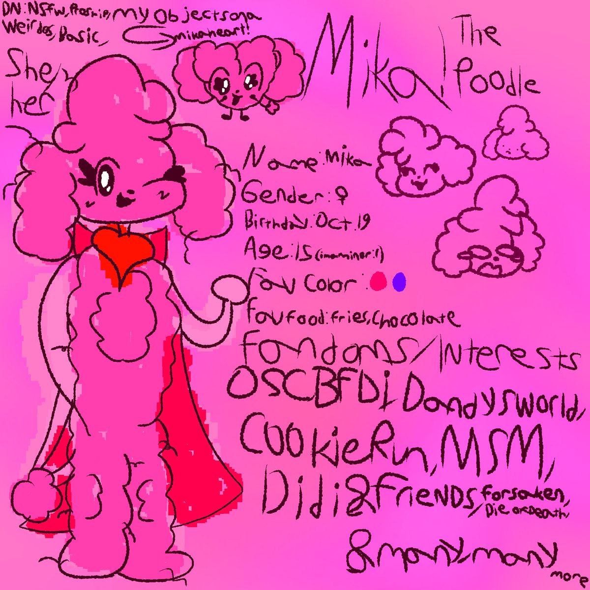 MikaTheDoggo's tweet photo. YAYAYAYAYAYAYAAYA NEW OC
I’m, a poodle now 
#oc #crk #forsaken #dandysworld #sprunki #brawlstars #cookierun #didiandfriends  #msm #dieofdeath https://t.co/ZlGoRxRyTm