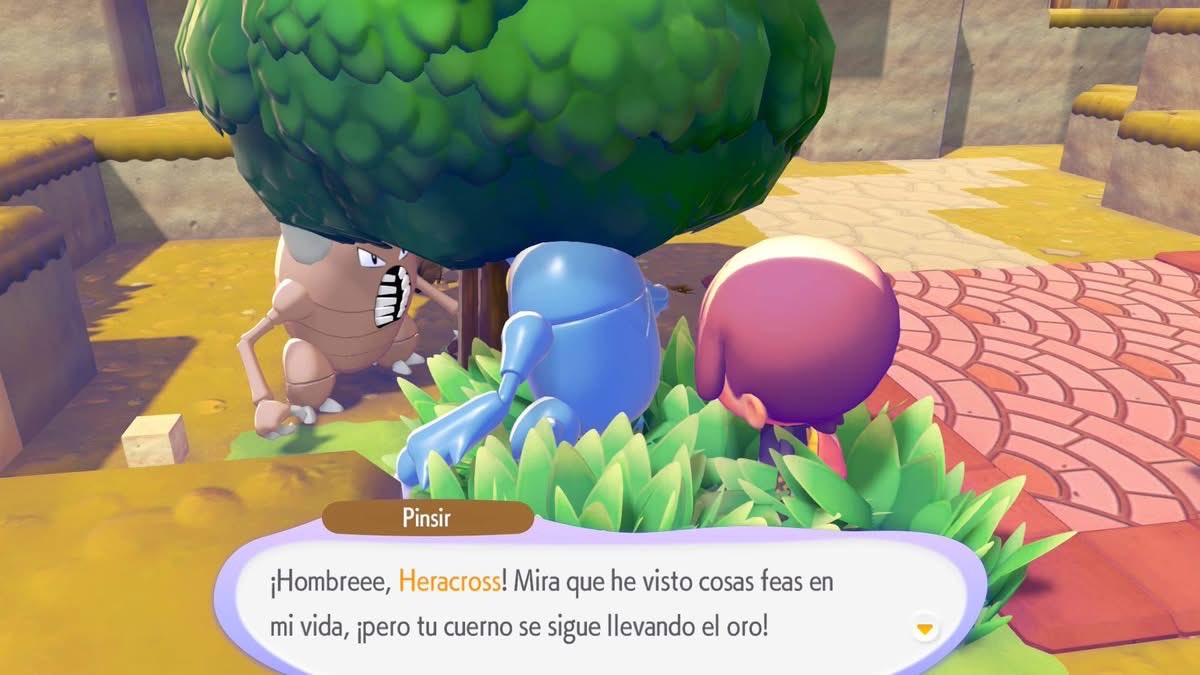 Típica pelea entre Pinsir y Heracross

Los diálogos de Pokopia son todo lo que queríamos de la saga
