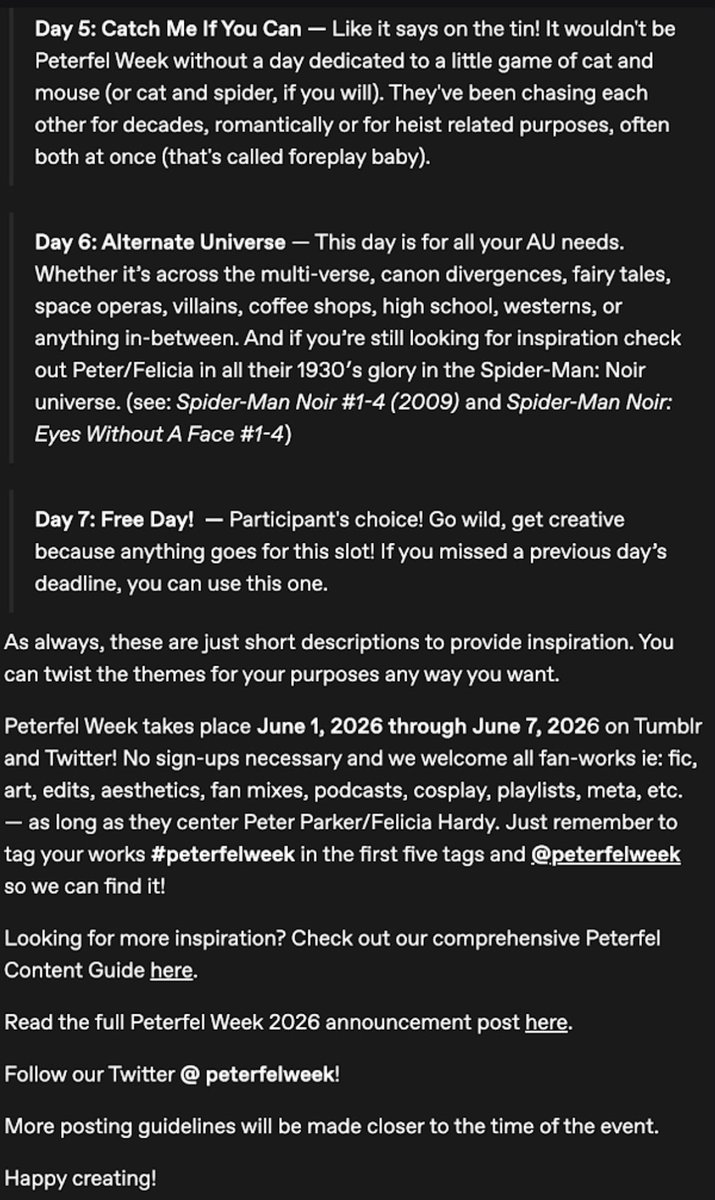PETERFEL WEEK 2026! tweet media
