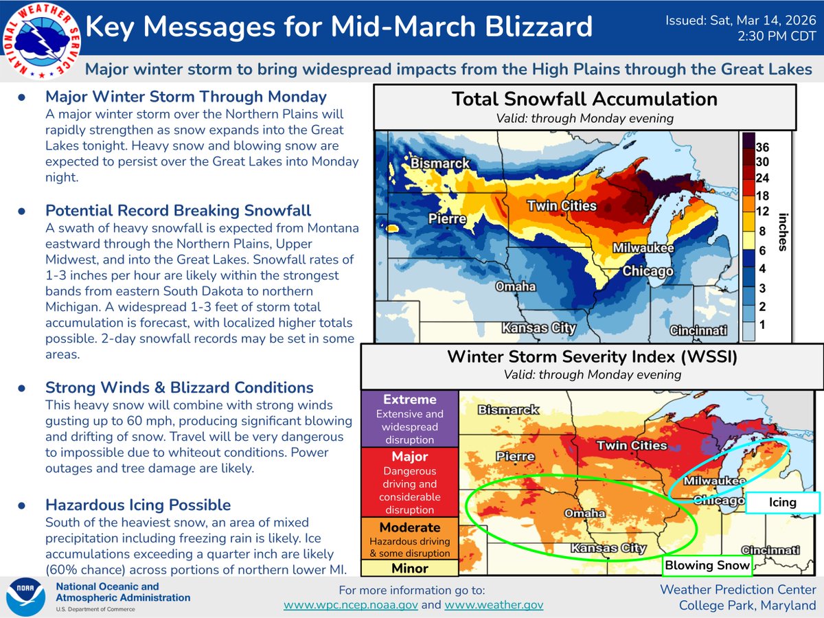 NWS Weather Prediction Center tweet media