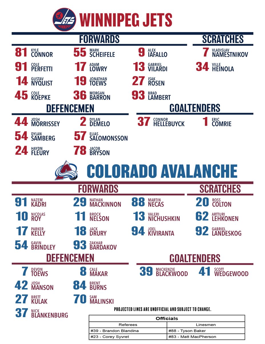 Winnipeg Jets PR tweet media