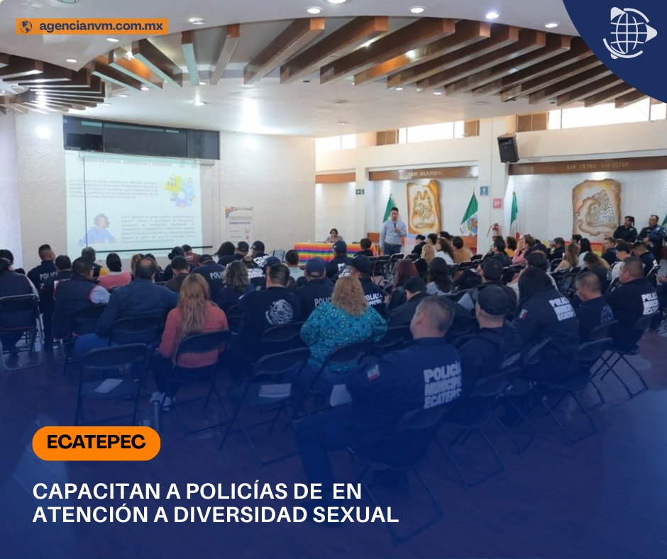 Ecatepec se pone a la vanguardia en derechos #LGBTTTIQ+. 🏳️‍🌈
Servidores públicos y policías se capacitan con la <a href="/CEAVEM/">Atención a Víctimas</a>  para ofrecer una atención digna y profesional. Solo el 10% de los municipios mexiquenses tienen áreas de diversidad.
agencianvm.com.mx/estado-de-mexi…