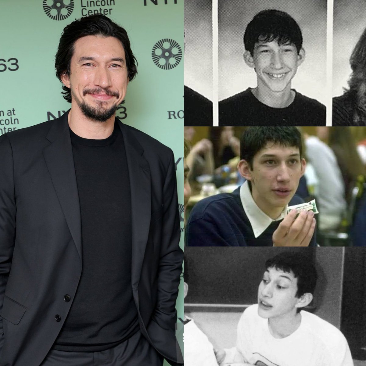 piece_O_junk's tweet image. Adam Driver - 90s trend