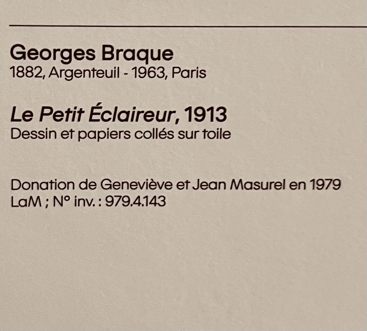 Dominiquepucini's tweet photo. Lille Métropole Musée d'Art moderne, d'Art contemporain et d'Art brut
Georges #Braque (1882-1963)
Le Petit Éclaireur (1913)
#cubisme https://t.co/bMBzTdHAOI