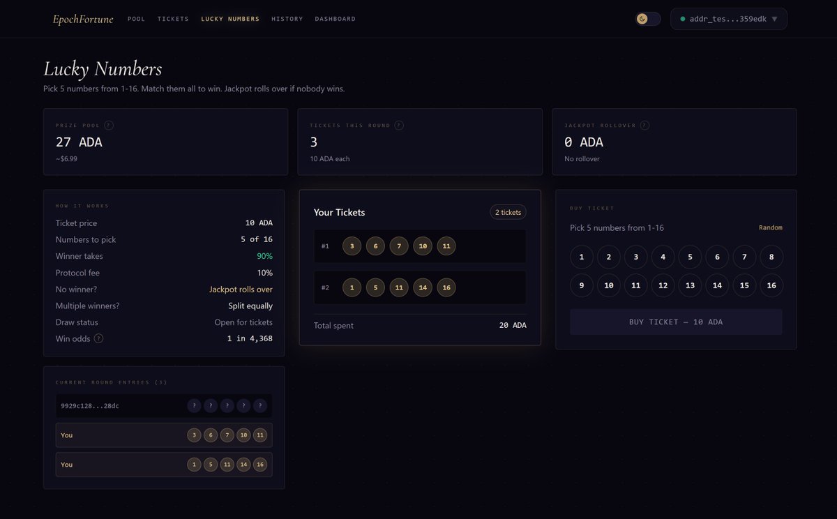 Epoch Fortune | PreProd Live! tweet media