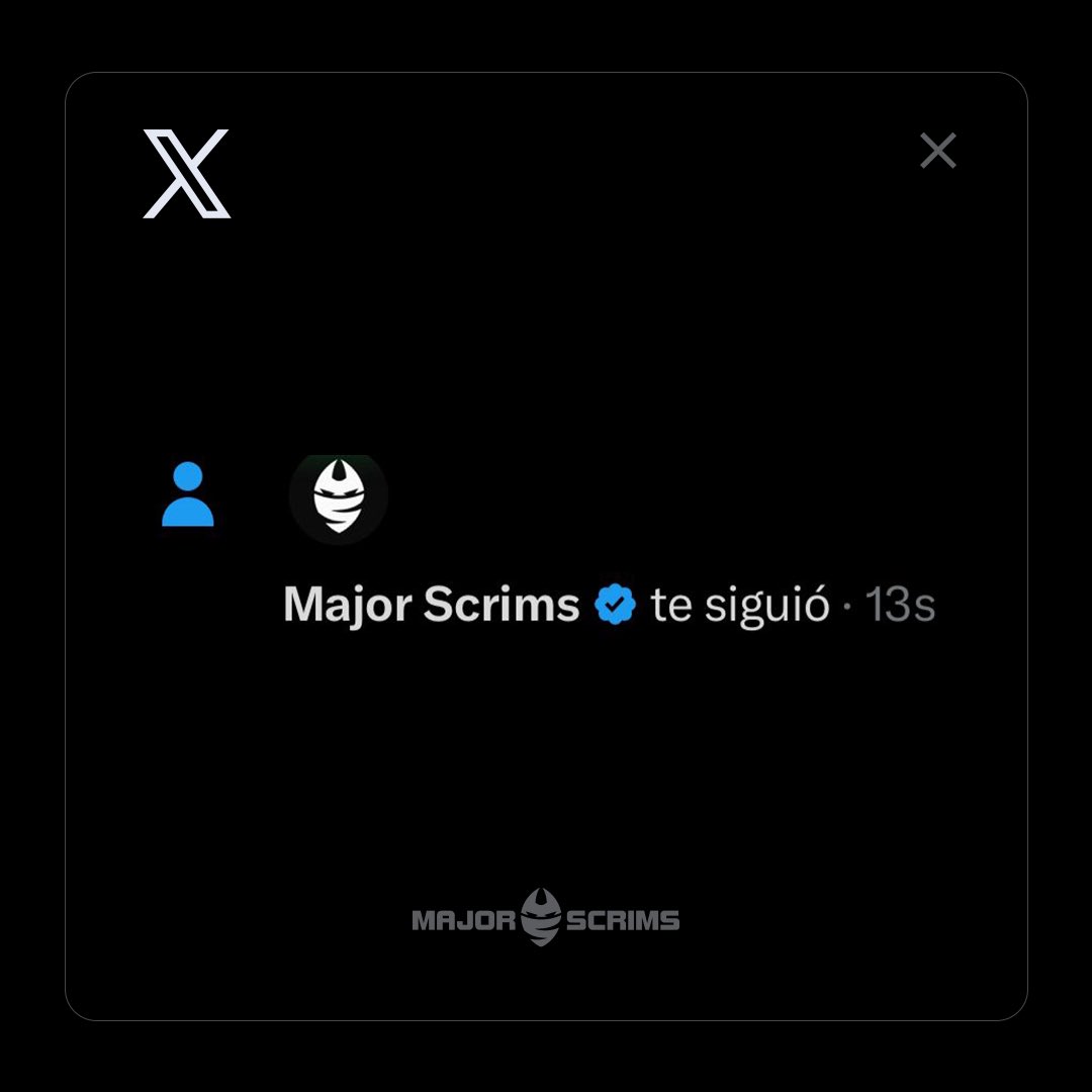Major Scrims tweet media