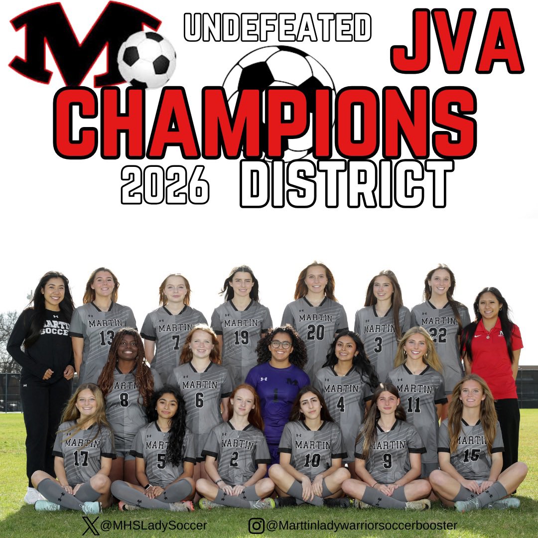 MHSladysoccer's tweet photo. Extremely proud of our Lady Warrior Martin Soccer program.  All three teams won District. Great year Ladies! @tascosoccer @MaxPreps https://t.co/BKizovGehL