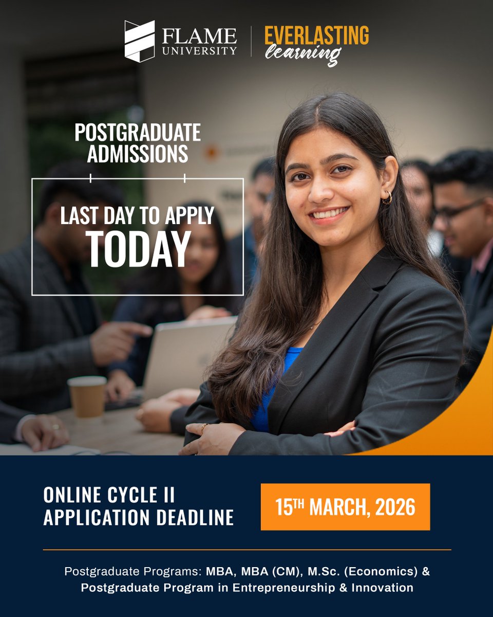 FLAME University tweet media