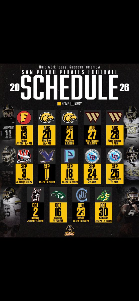 San Pedro Pirate Football tweet media