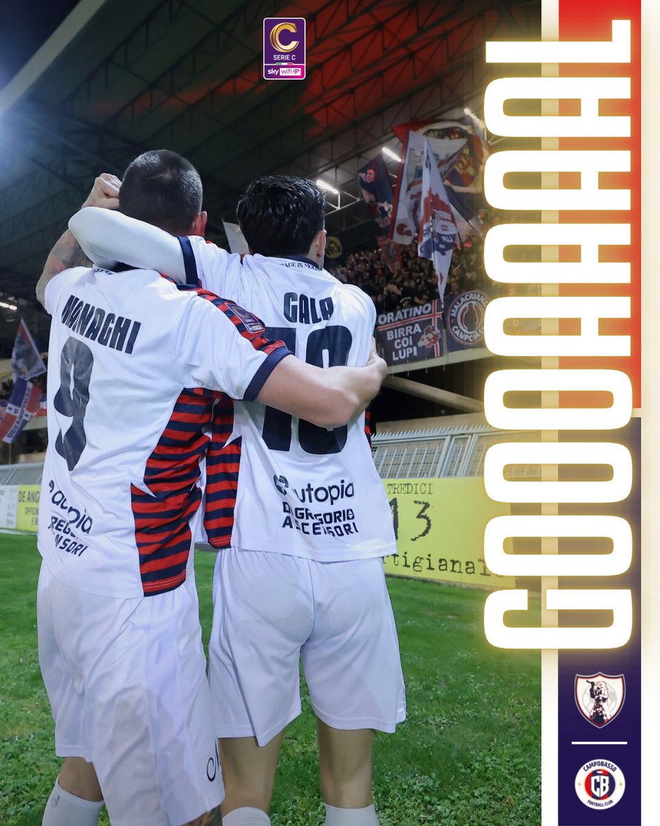 Campobasso1919's tweet photo. 🔴🔵Sotto la Scorrano!
#SAMCAM 0-1 https://t.co/akkguXQ3iU