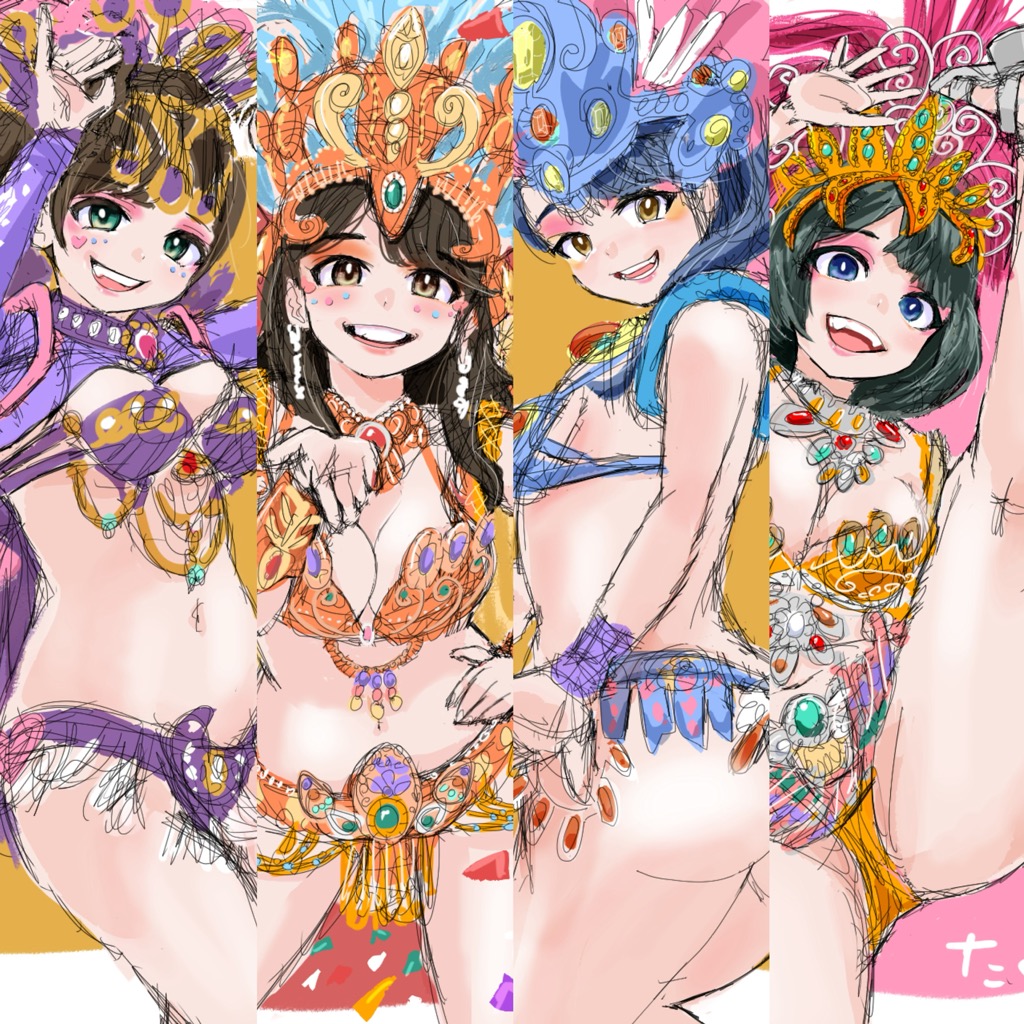 サンバガールズ2💃🏻💃🏻💃🏻💃🏻 
#見つけてくれてありがとう祭開幕 