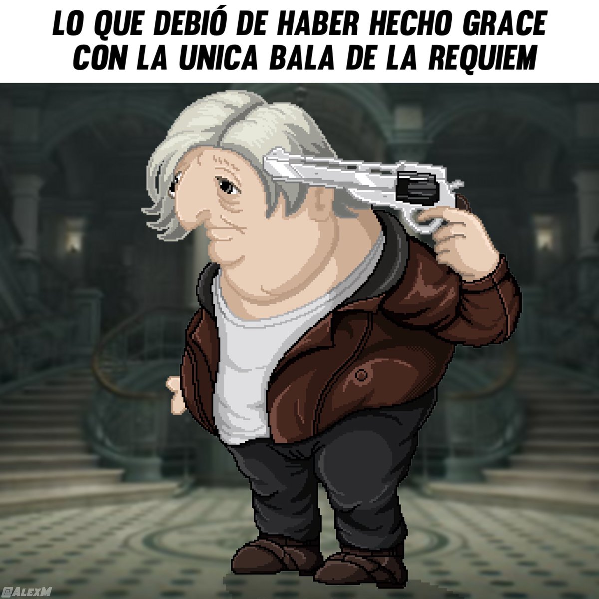 Axelipunks's tweet photo. Pixel art que hice de Grace xd #ResidentEviRequiem #RE9 #Grace #Leon #Resident https://t.co/JsgyIOha79