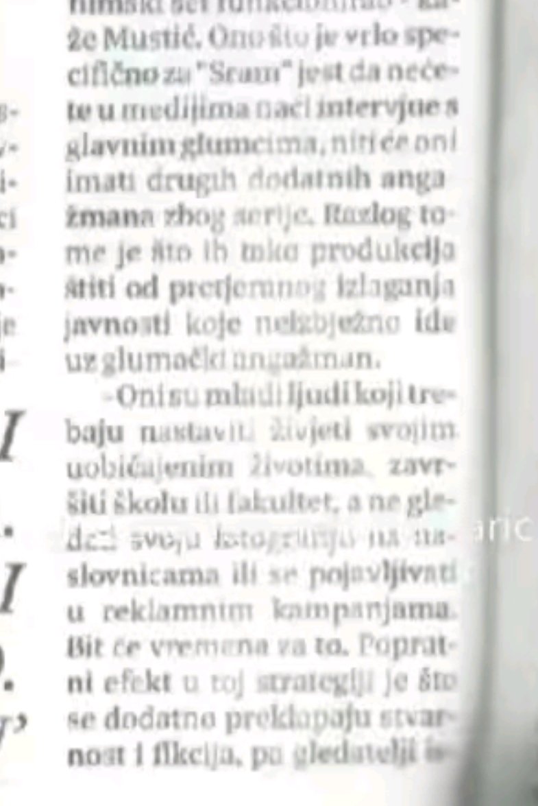em1n4g's tweet photo. For those hoping to see fran and borna in other projects.. well jutarnji hr in an interview with ivan (producer) wrote "..you wont see them in other engagements because of the series. The reason is that the production is protecting them from overexposure in public..." #sramhr https://t.co/ufacVTSt5H