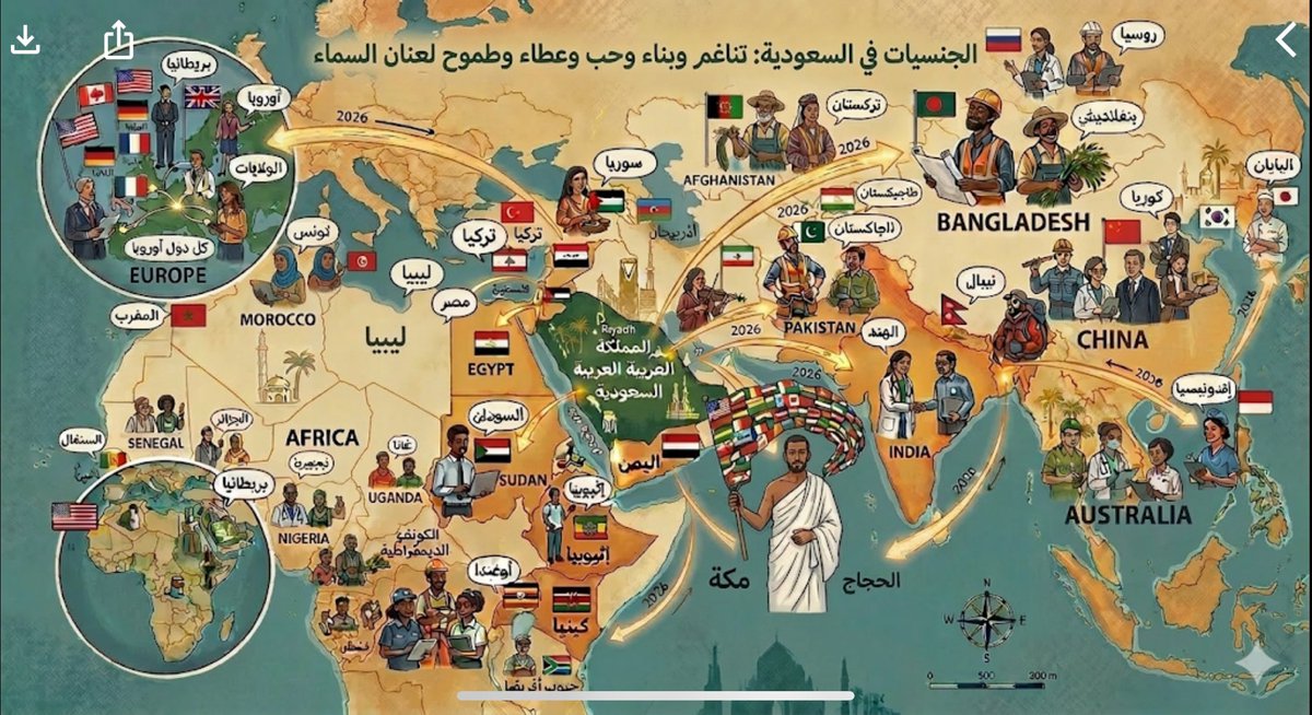 fkr2050's tweet photo. المملكة العربية السعودية هي قلب العالم النابض، الذي يتسع للجميع ويهفو إليه الجميع. بينما ينشغل الحاقدون بحياكة المؤامرات وبث سموم الكراهية، تواصل المملكة صعودها نحو "عنان السماء"، محولةً كيد الكائدين إلى وقود لنهضتها، وذل المتمنين لهزيمتها إلى حسرة في صدورهم. https://t.co/Z1otPCjLHQ