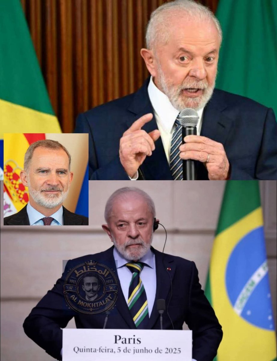 Lo ha posteado <a href="/shno74/">El shenawy - الشناوي</a> :
“El presidente brasileño pronunció ayer dos palabras que cambiaron por completo la opinión pública.

El presidente brasileño: No vamos a recibir órdenes de Trump. No somos niños. Quiere que entremos en la guerra y dejemos de exportar alimentos a España, y