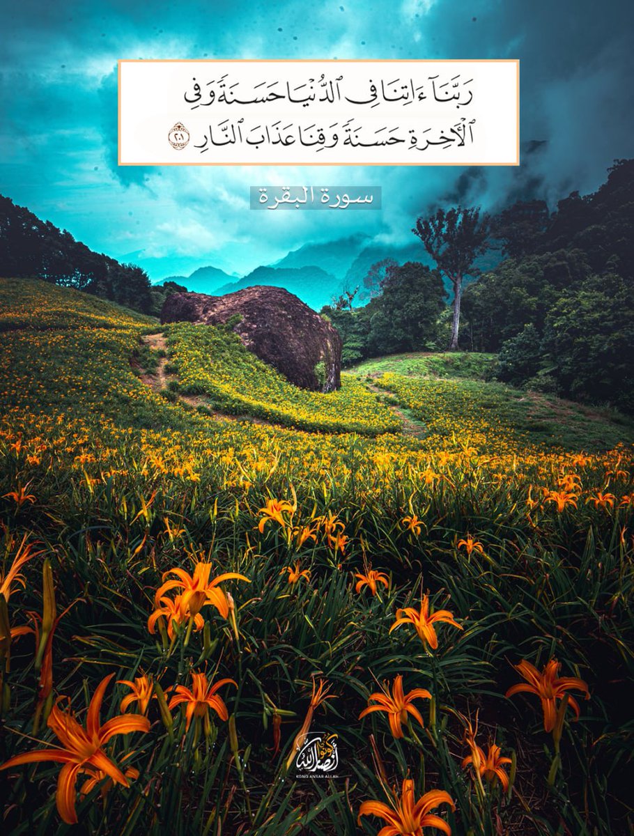 faudh799's tweet photo. ﴿رَبَّنَا آتِنَا فِي الدُّنْيَا حَسَنَةً وَفِي الْآخِرَةِ حَسَنَةً وَقِنَا عَذَابَ النَّارِ﴾[ البقرة: 201] https://t.co/m9OCJuKvtG