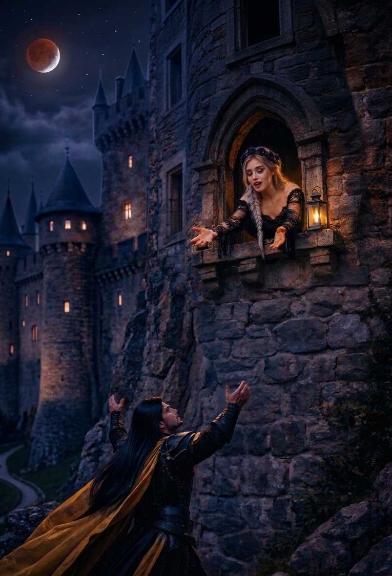 AgathasRealm's tweet photo. Oh my God... Dan? I dared to believe your heart no longer belonged to me, and that your silence was the end of our story. Seeing you here, beneath this blood moon, is like waking from a nightmare where I was all alone in the world. Have you truly come for me? 🌹💜 https://t.co/4F9a6OC6Hm